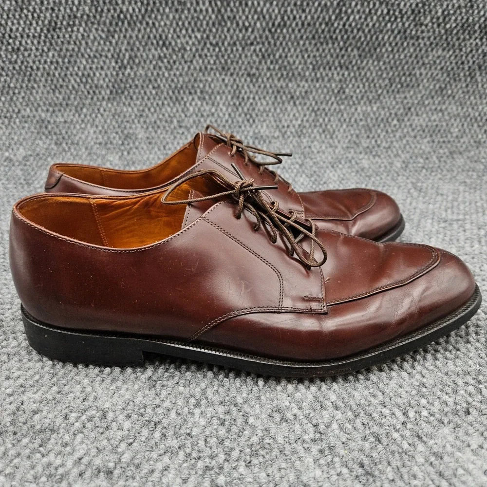 Johnston & Murphy (Men's 11 D) Brown Dress Shoes Split Toe Derby Classic